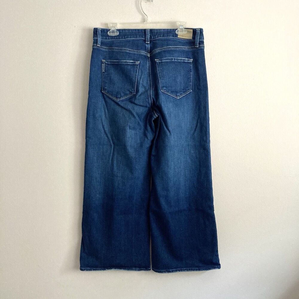 Paige Womens Size 31 Anessa High Rise Wide Leg Blue Jeans Medium Wash Stretch - Picture 6 of 10